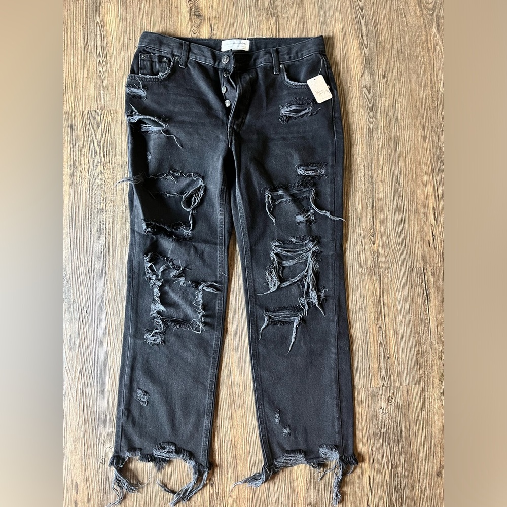 Free People Black Jeans size 27
